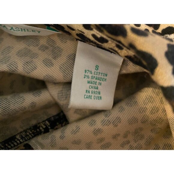 Laura Ashley Leopard Print Jacket Gold Buttons Front Pockets Small - Picture 4 of 10